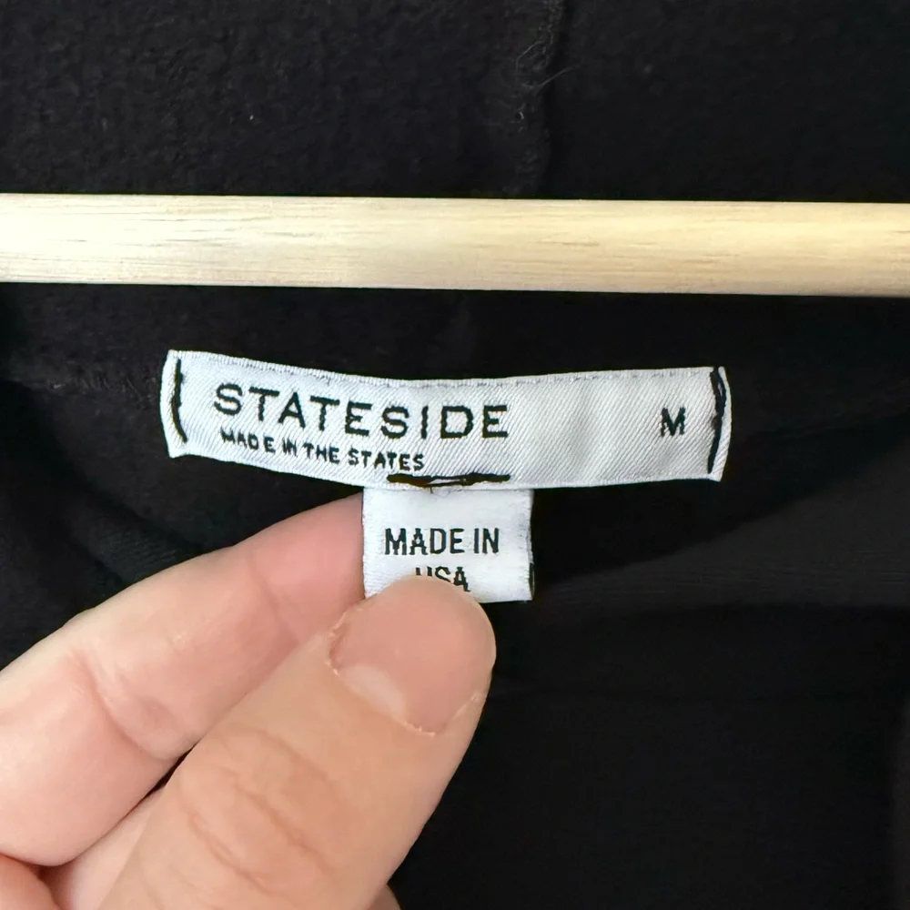 Anthropologie | Stateside Black Long Sleeve Hoodie Dress Size M - Picture 4 of 5